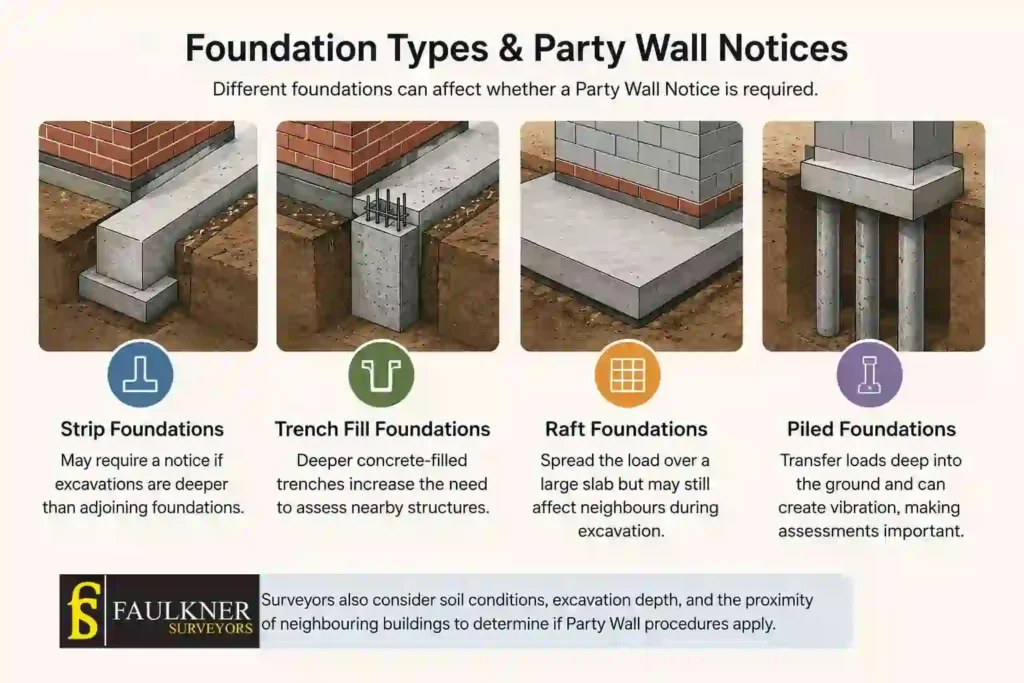 How Do Construction Methods Affect Party Wall Requirements? A Homeowner’s Guide 1 How Do Different Foundation Types Influence Party Wall Notices Beaconsfield?